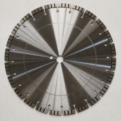 Reinforced কংক্রিট কাটিং জন্য ভাল Sharpness সঙ্গে 350mm ডায়মন্ড Turbo ফলক