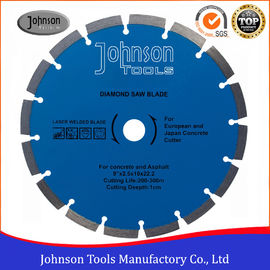 230mm ডায়মন্ড কংক্রিট দেখেছি ব্লেড / লেজার welded নিরাময় কংক্রিট কাটিং ফলক