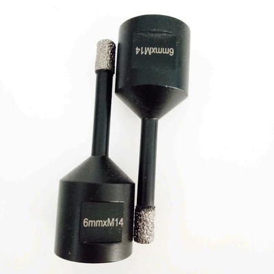 প্লাস্টিকের হাতা সহ টাইলের জন্য 6mm M14 ভ্যাকুয়াম ব্রেজড কোর ড্রিল বিট